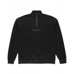 Antix Simplex Organic Half Zip Sweatshirt Black