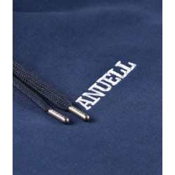 Anuell Circuit Organic Hoodie Navy Light Blue