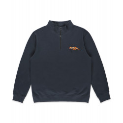 Anuell Lundstam Organic Half Zip Sweatshirt Charcoal